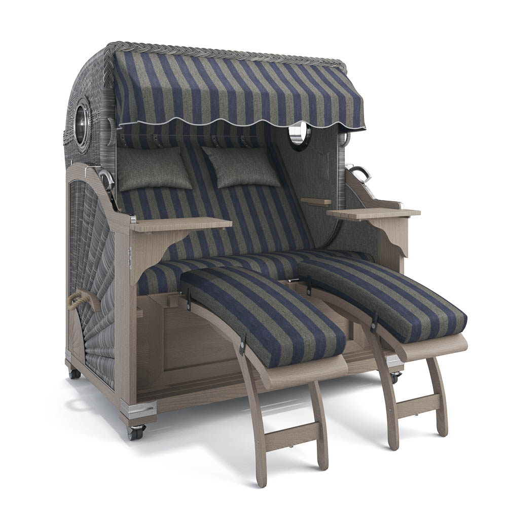 Strandkorb Kampen - Teak Vintage