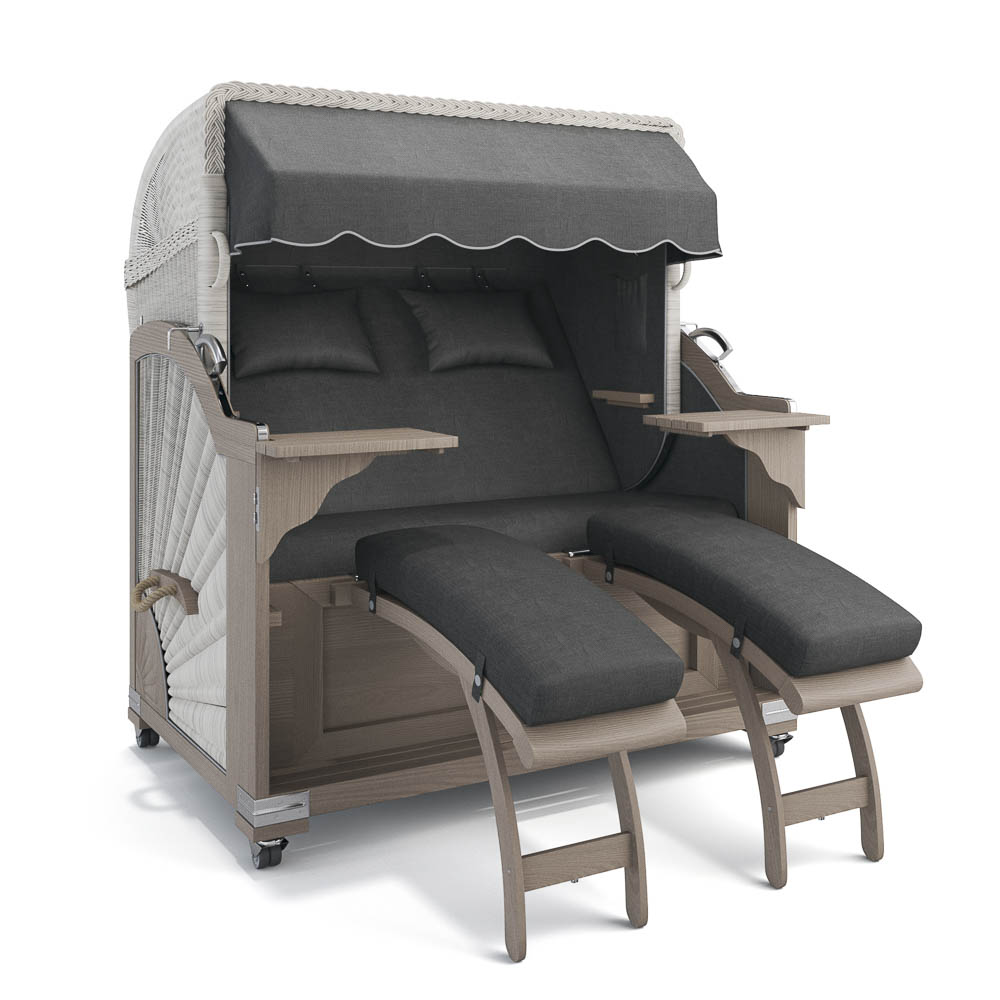 Strandkorb Kampen - Teak Vintage