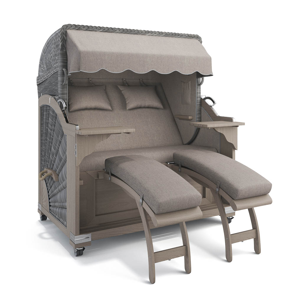 Strandkorb Kampen - Teak Vintage