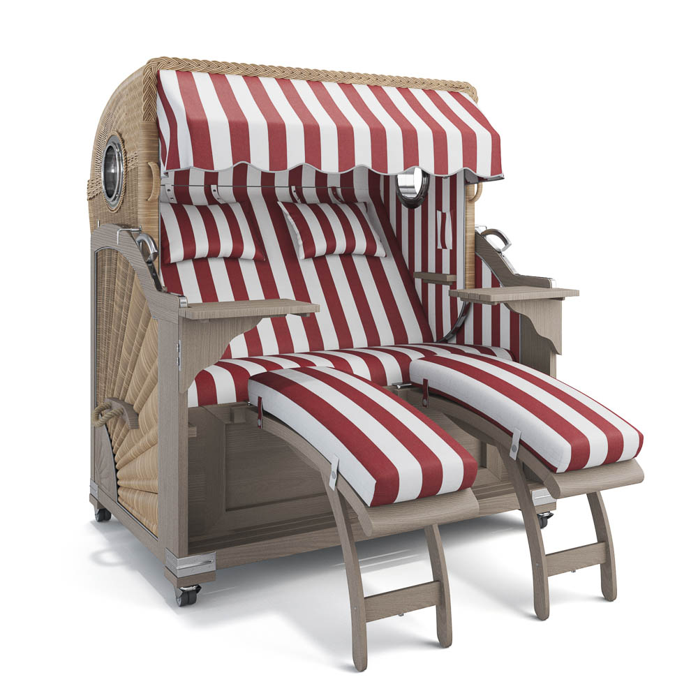 Strandkorb Kampen - Teak Vintage