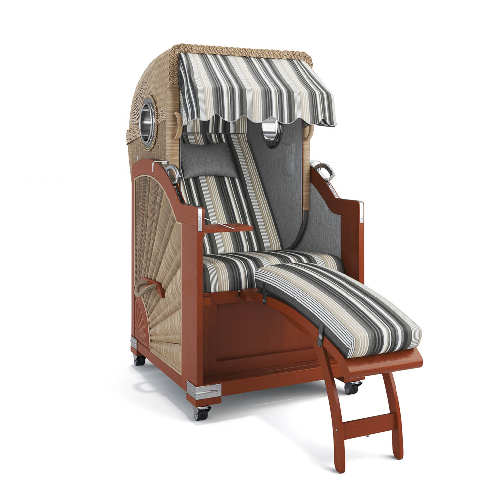 Strandkorb List - Mahagoni