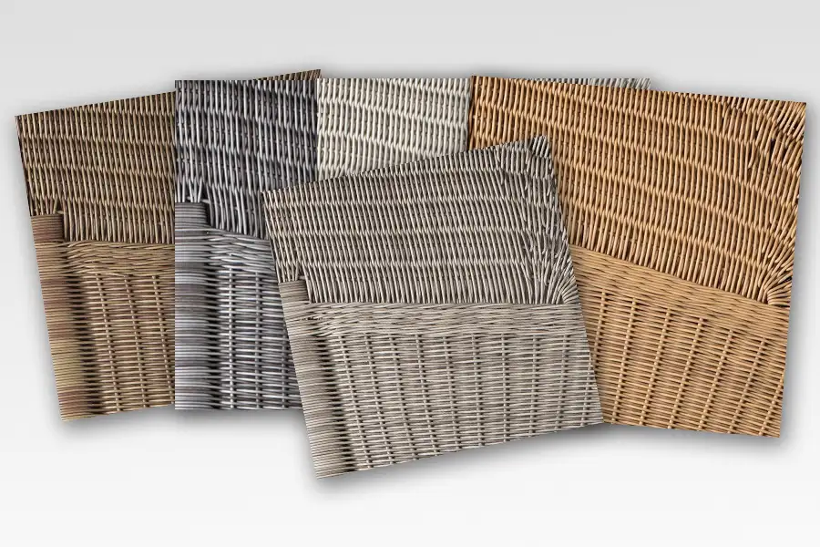 Strandkorb Geflechtarten