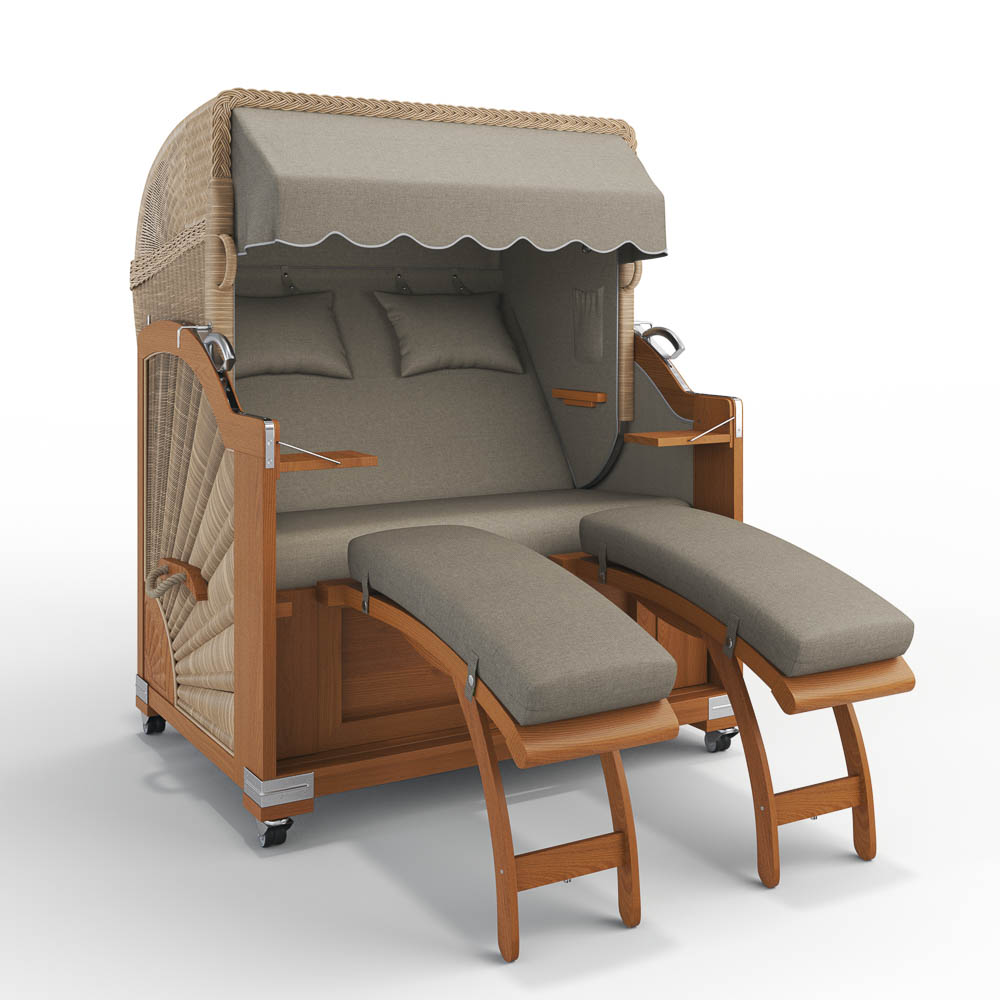 Strandkorb Keitum - Teak