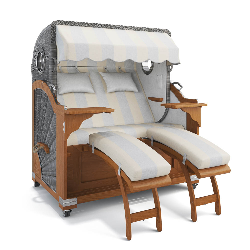 Strandkorb Kampen - Teak