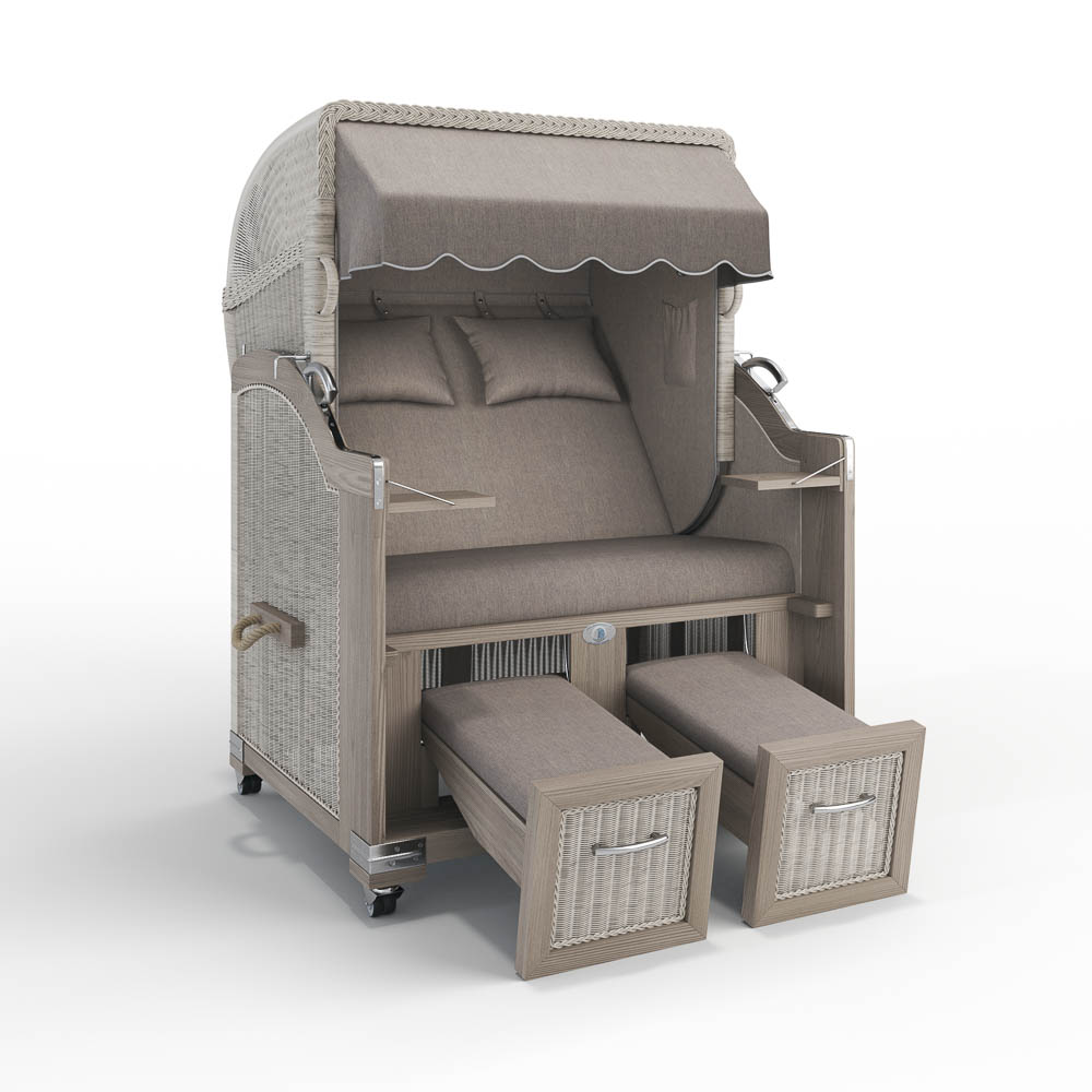 Strandkorb Landhaus Sylt - Teak Vintage