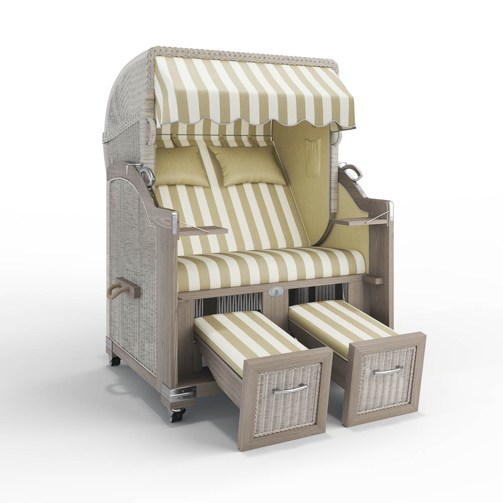 Strandkorb Landhaus Sylt - Teak Vintage