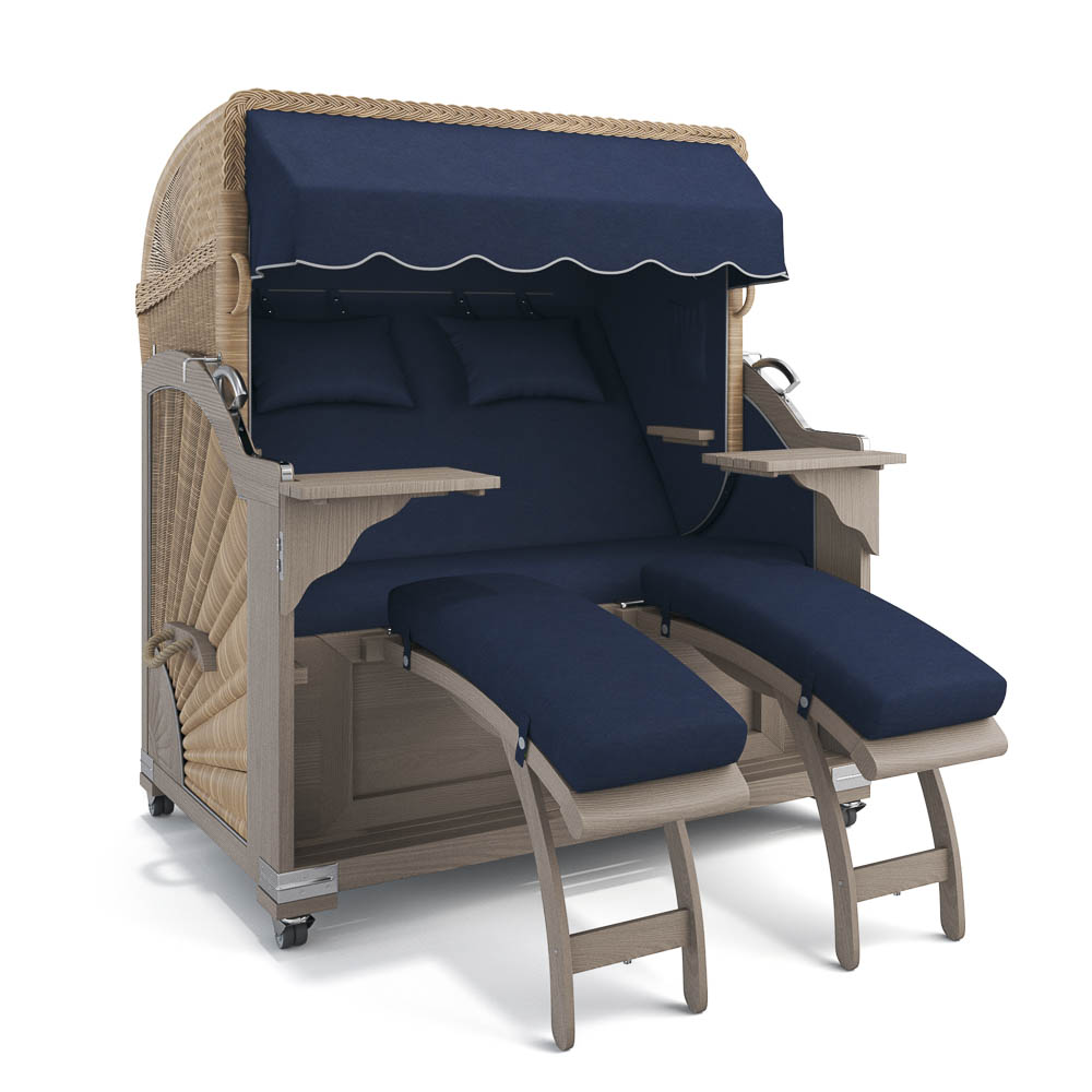 Strandkorb Kampen - Teak Vintage