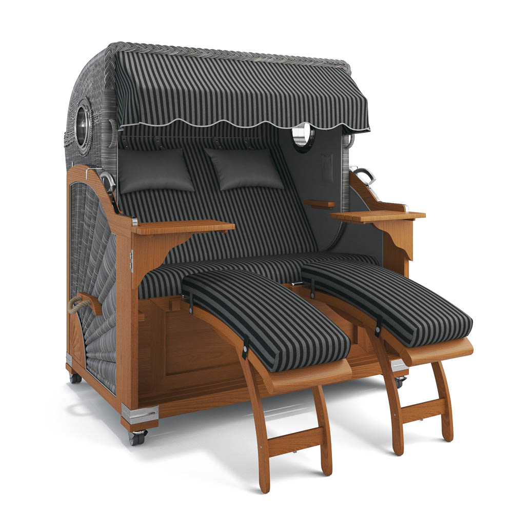 Strandkorb Kampen - Teak