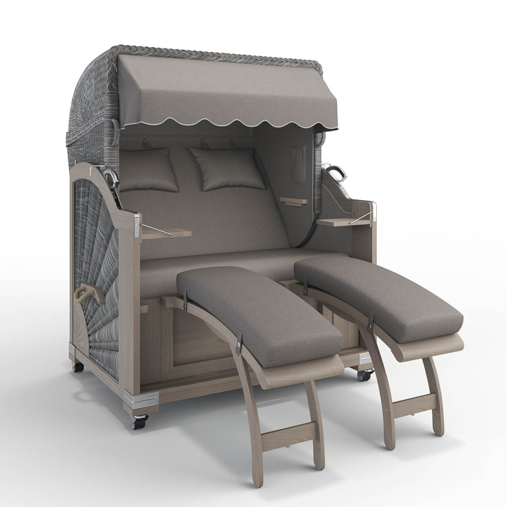 Strandkorb Keitum - Teak Vintage