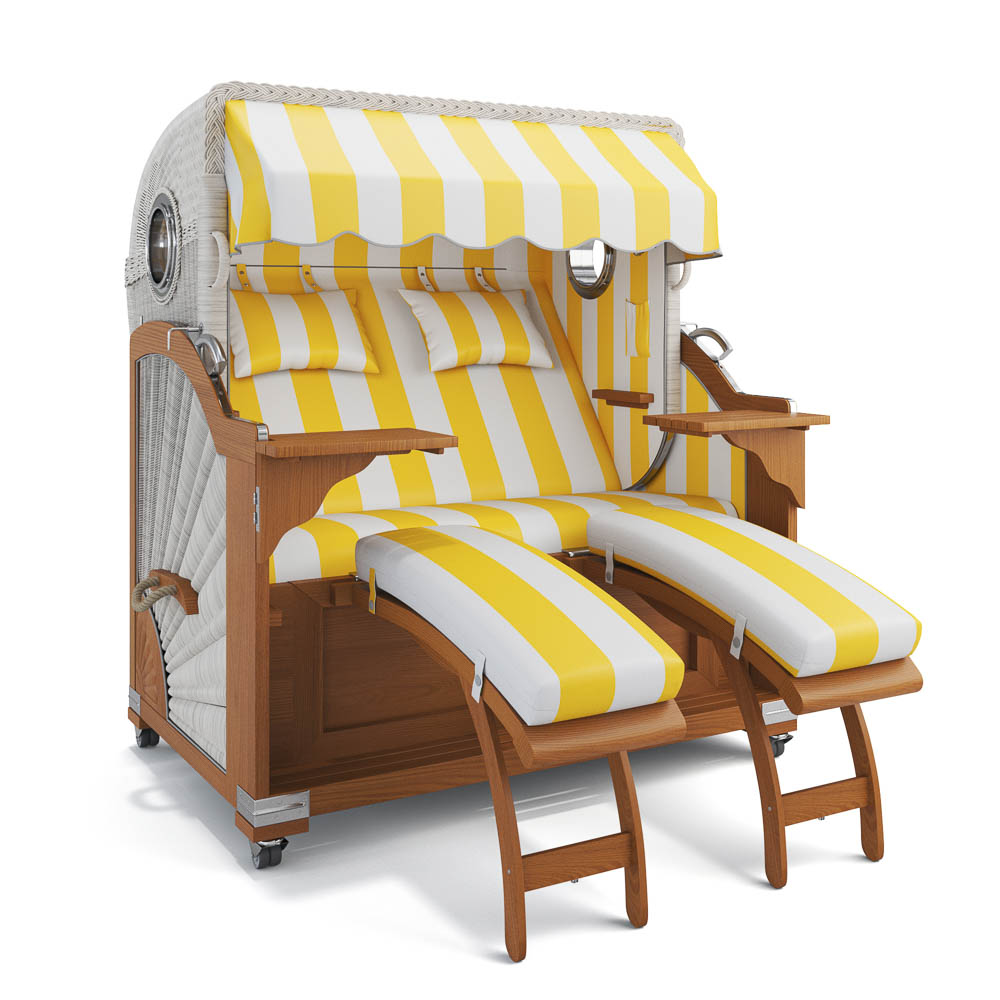 Strandkorb Kampen - Teak