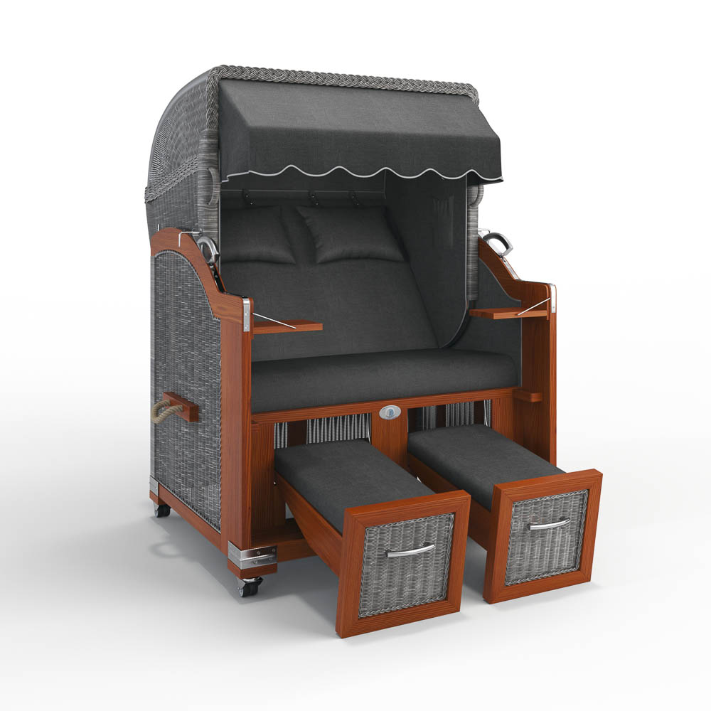 Strandkorb Hörnum - Mahagoni