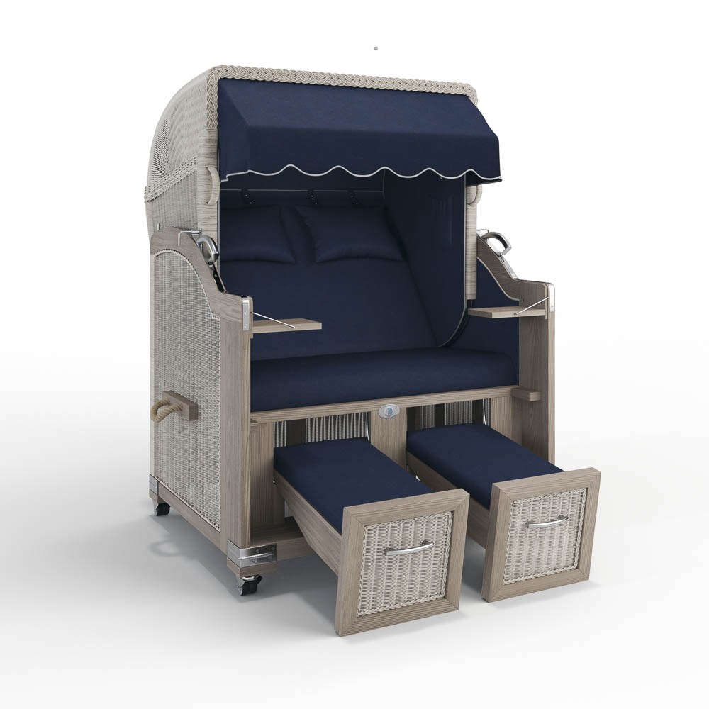 Strandkorb Landhaus Sylt - Teak Vintage