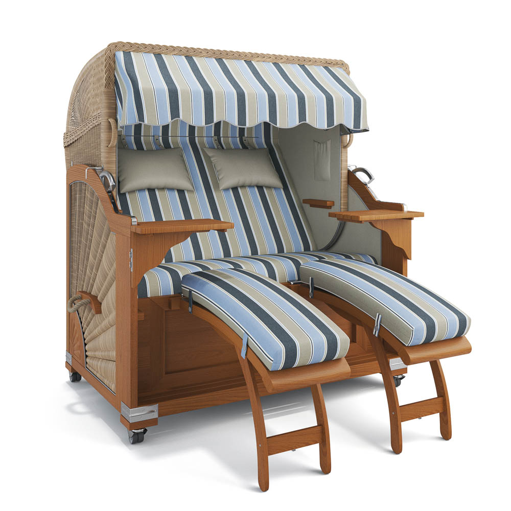 Strandkorb Kampen - Teak