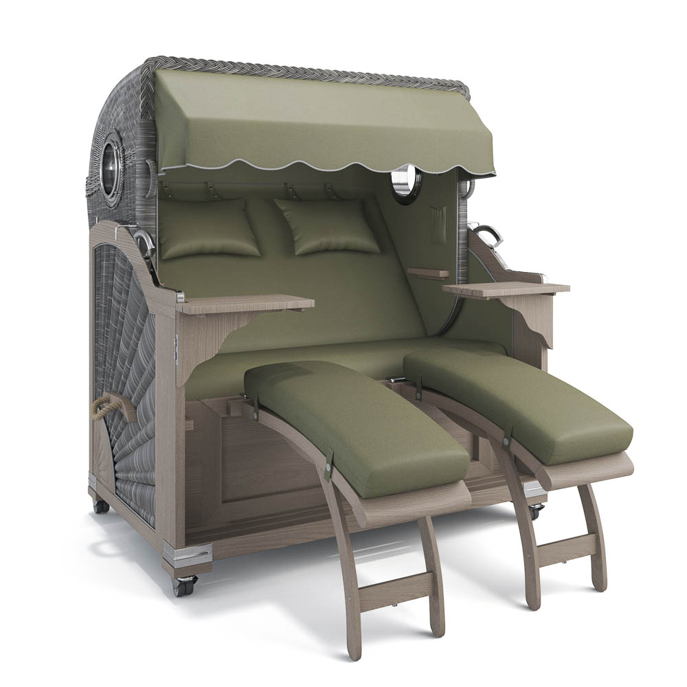 Strandkorb Kampen - Teak Vintage