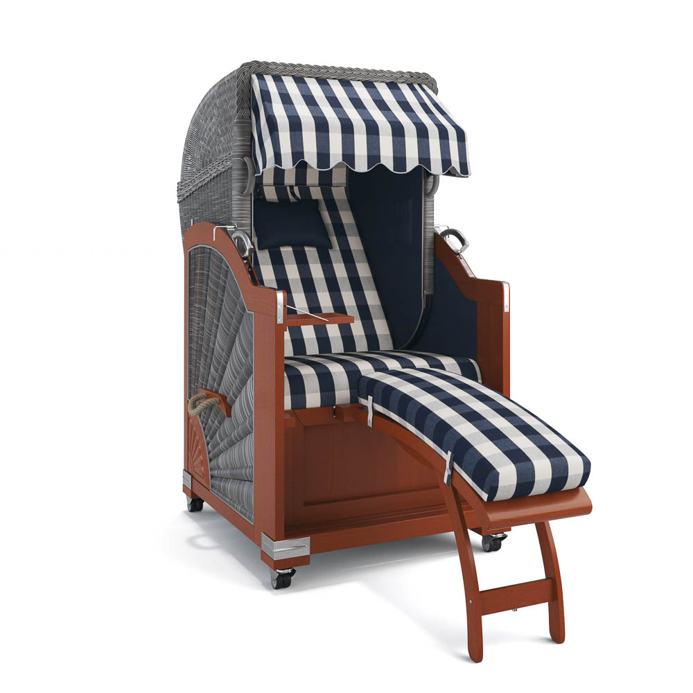 Strandkorb List - Mahagoni