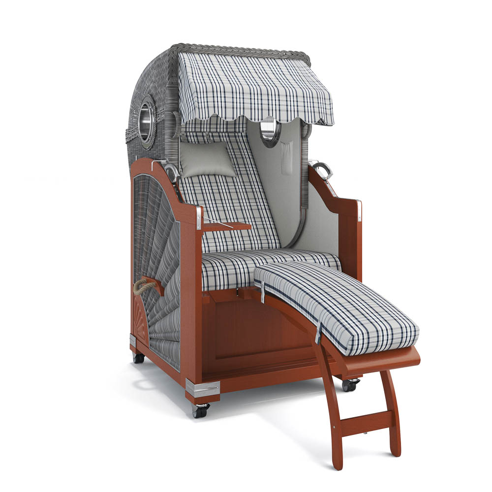 Strandkorb List - Mahagoni