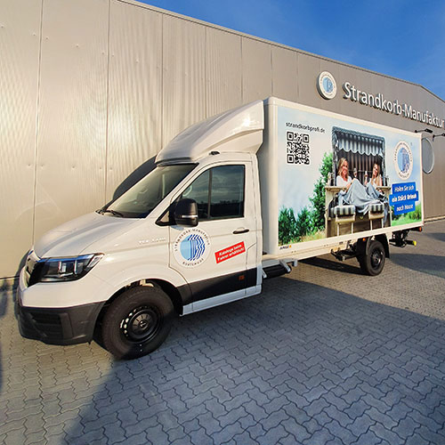 Strandkorbprofis Auslieferungs-Fahrzeug