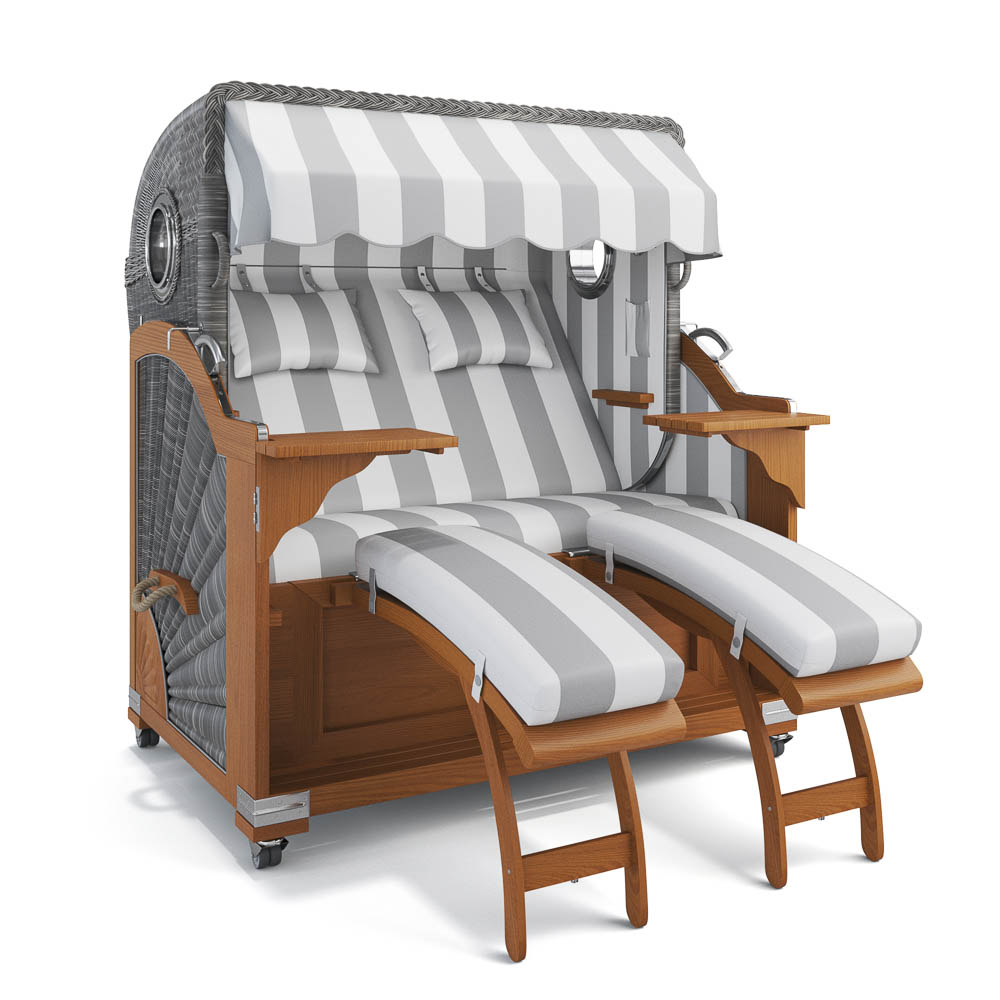 Strandkorb Kampen - Teak