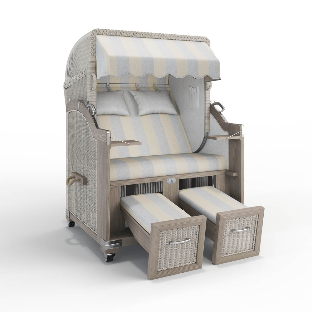 Strandkorb Landhaus Sylt - Teak Vintage