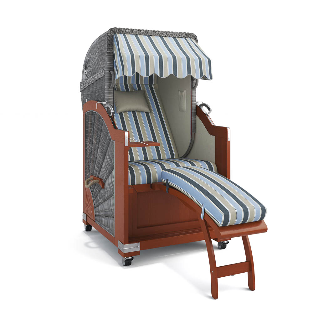 Strandkorb List - Mahagoni