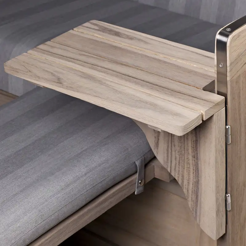 Notebooktisch Teak Vintage rechte Seite