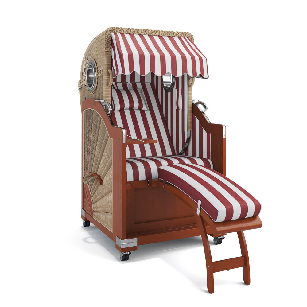 Strandkorb List - Mahagoni