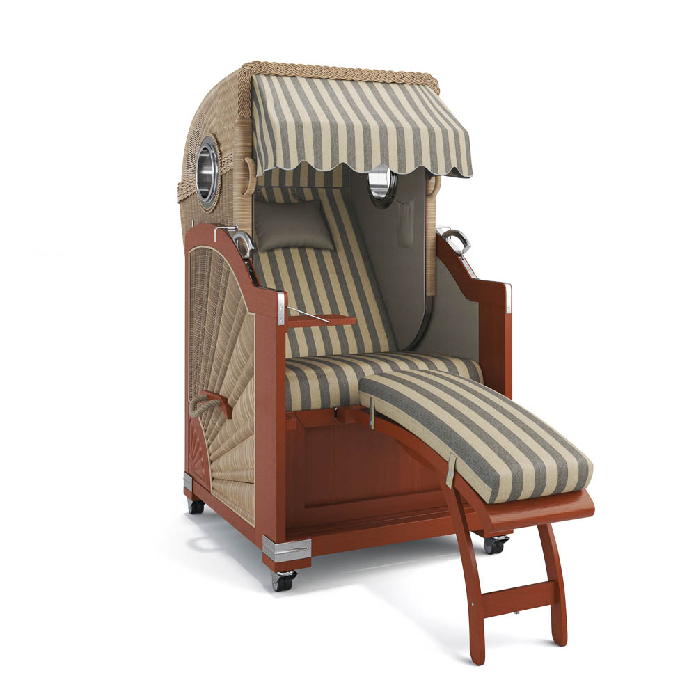 Strandkorb List - Mahagoni