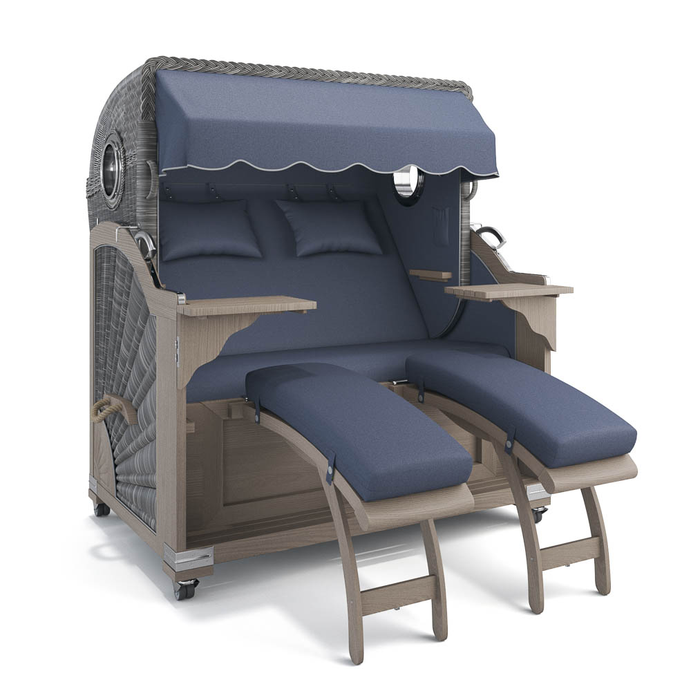 Strandkorb Kampen - Teak Vintage