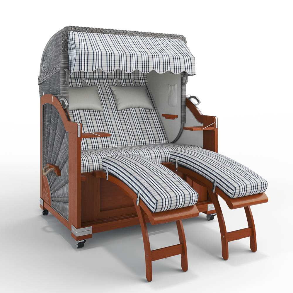 Strandkorb Keitum - Mahagoni