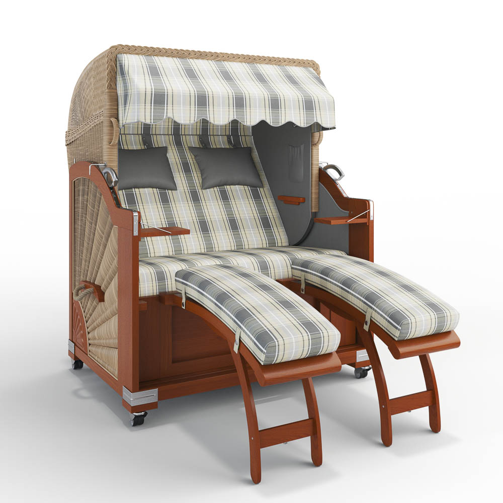 Strandkorb Keitum - Mahagoni