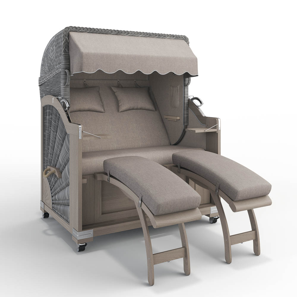 Strandkorb Keitum - Teak Vintage