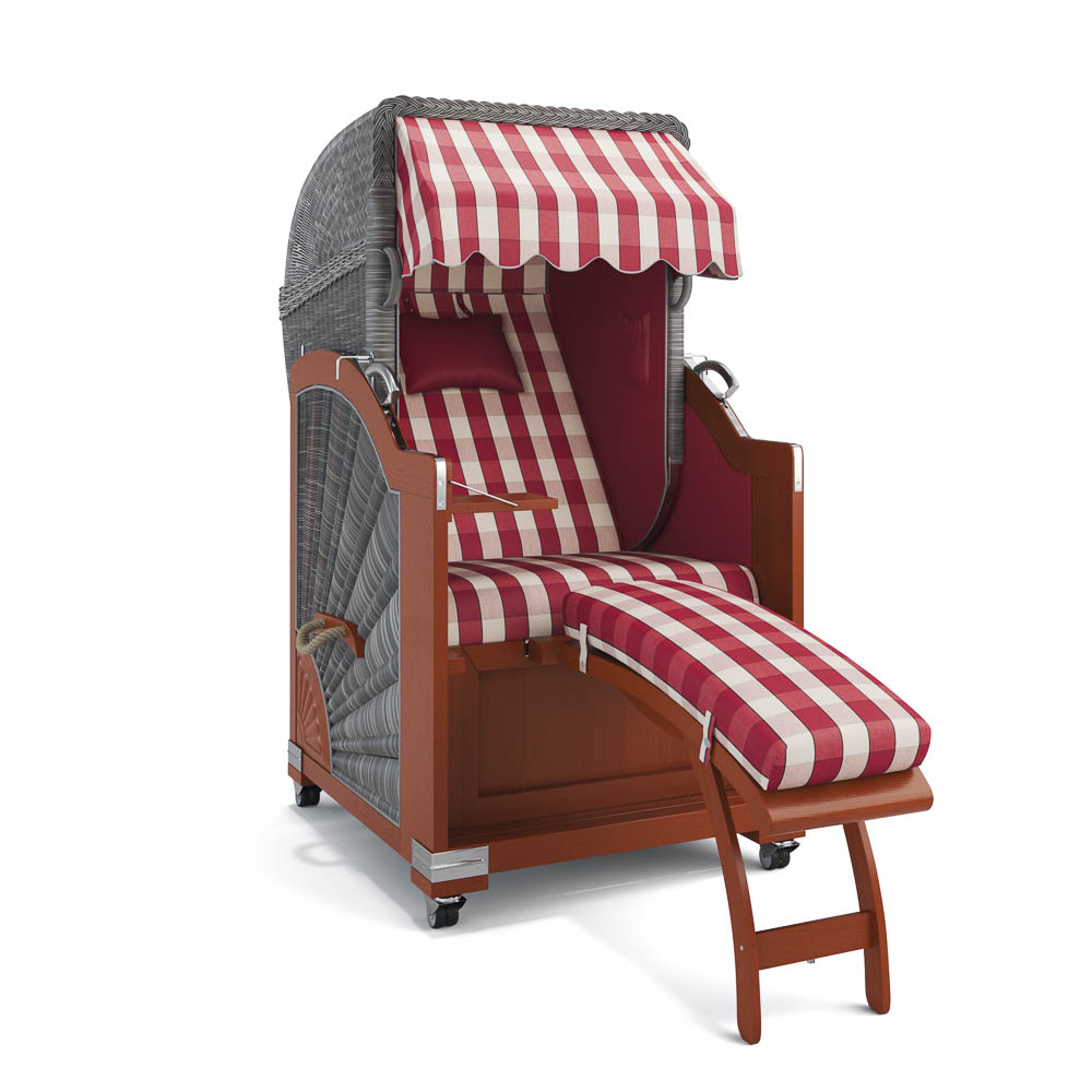 Strandkorb List - Mahagoni