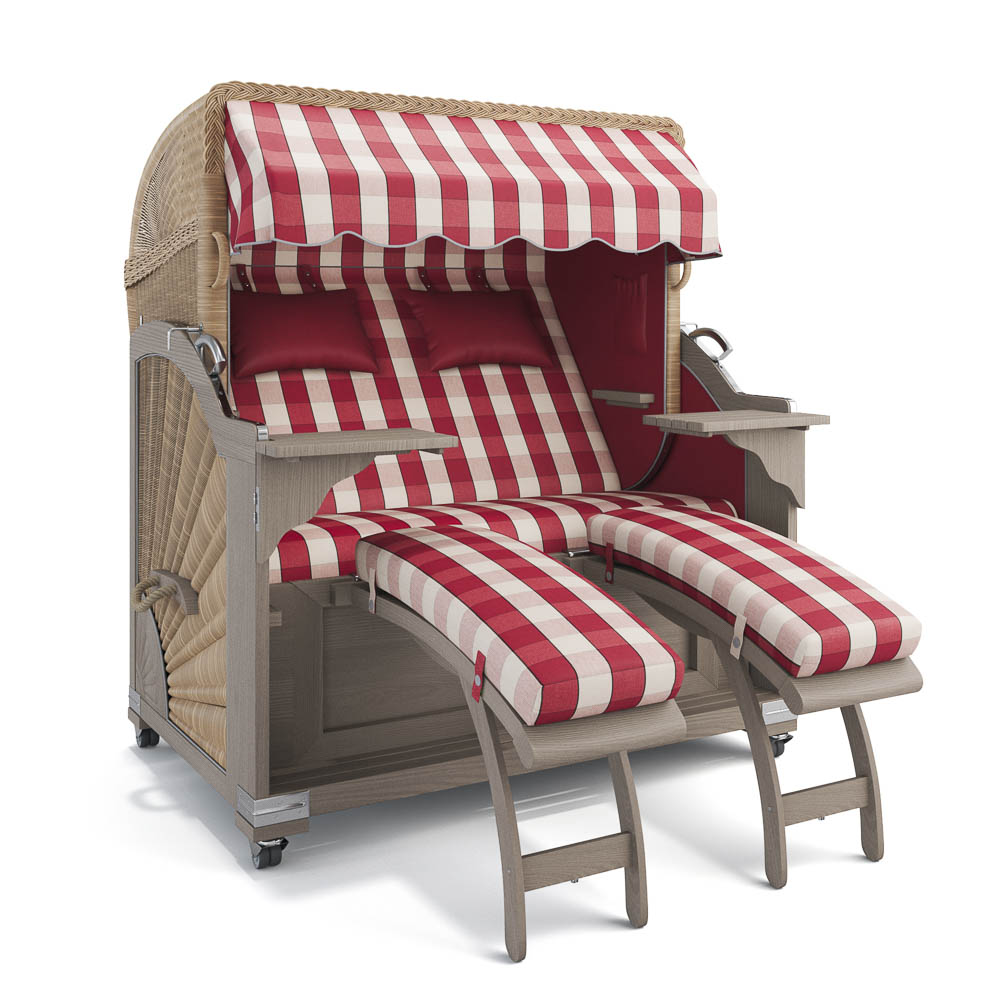 Strandkorb Kampen - Teak Vintage