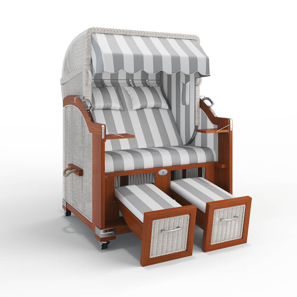 Strandkorb Hörnum - Mahagoni