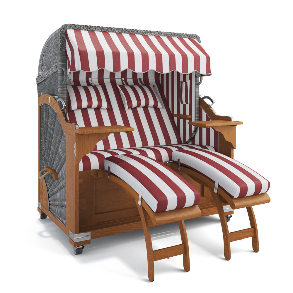 Strandkorb Kampen - Teak