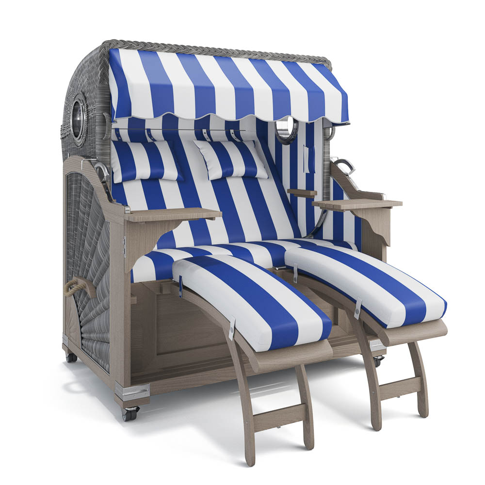 Strandkorb Kampen - Teak Vintage