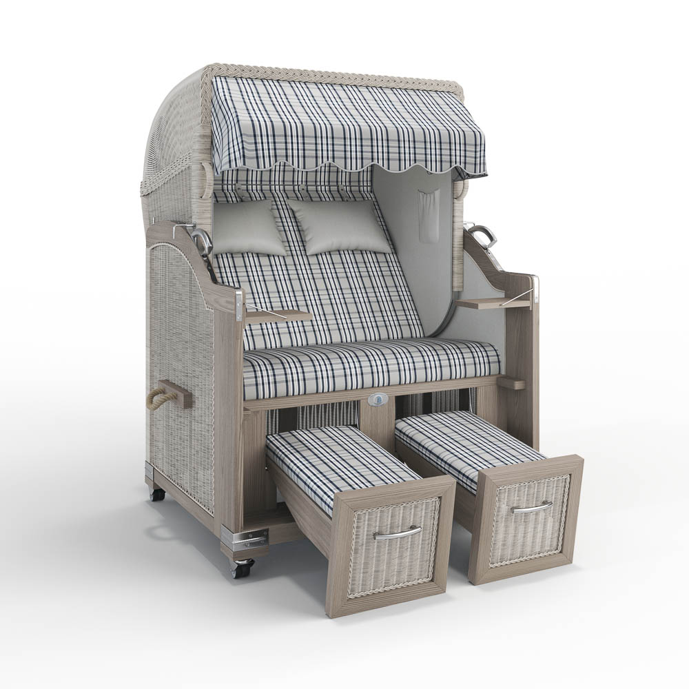 Strandkorb Landhaus Sylt - Teak Vintage