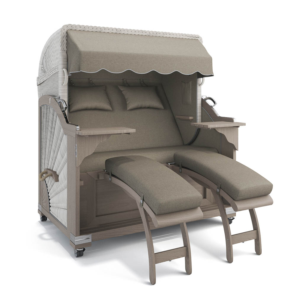 Strandkorb Kampen - Teak Vintage