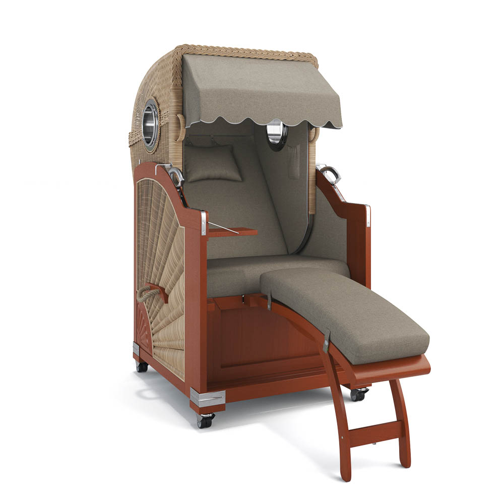 Strandkorb List - Mahagoni