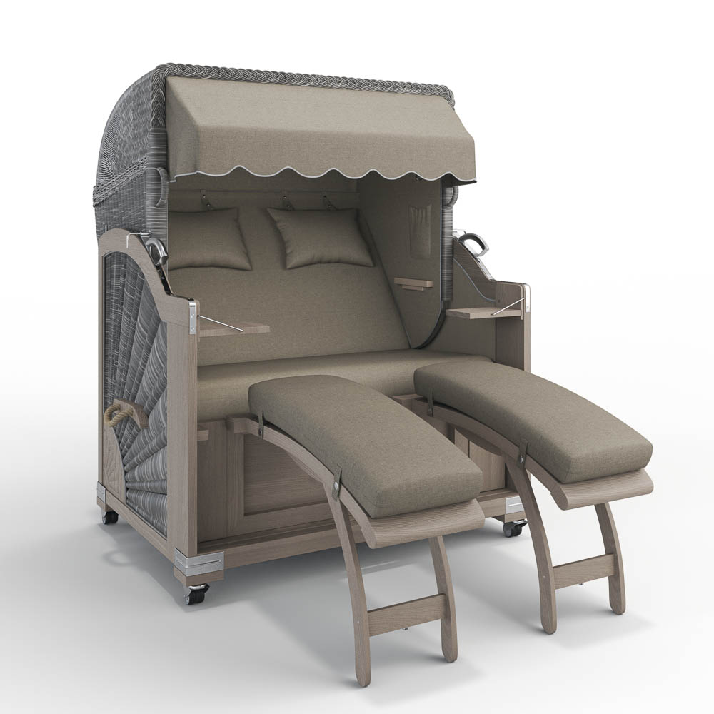 Strandkorb Keitum - Teak Vintage