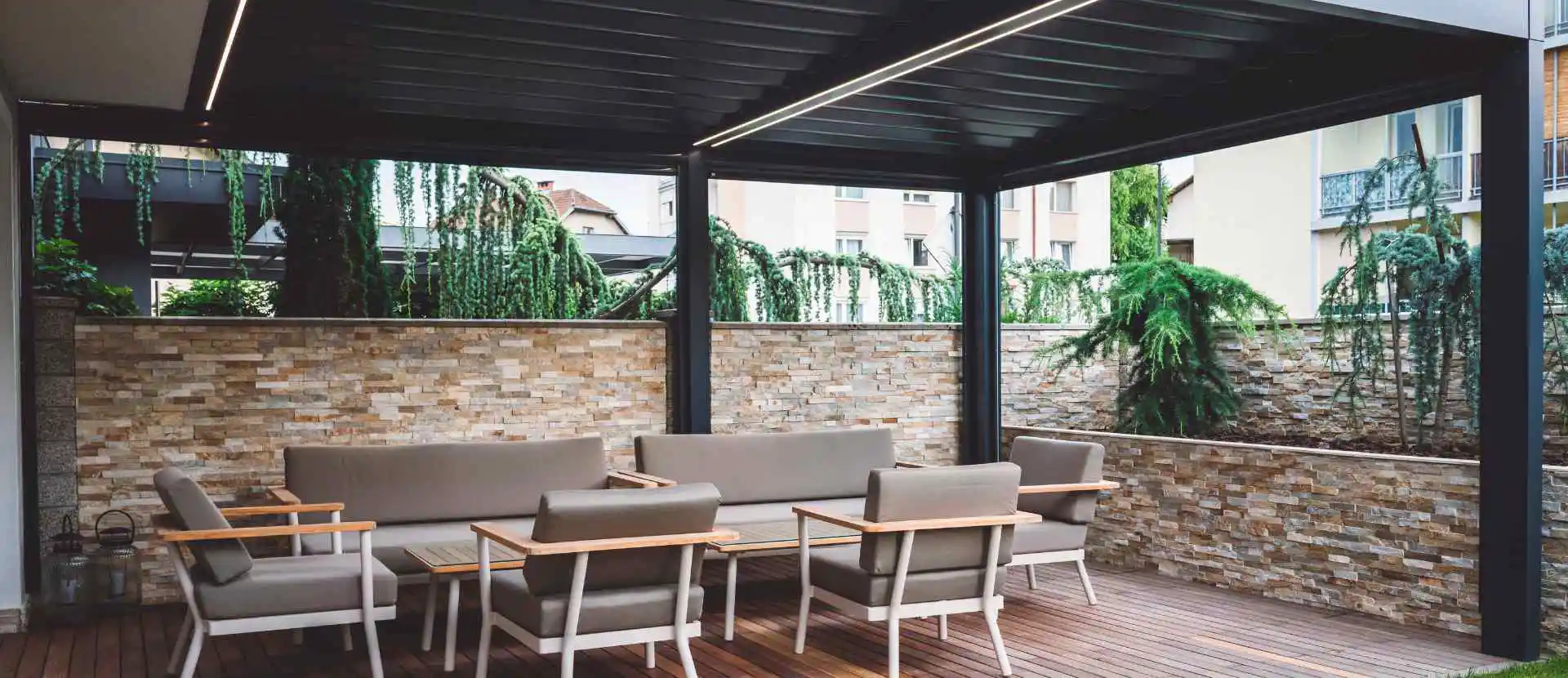 Windschutz für die Terrasse