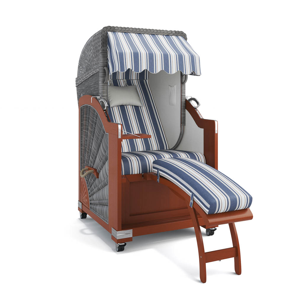 Strandkorb List - Mahagoni