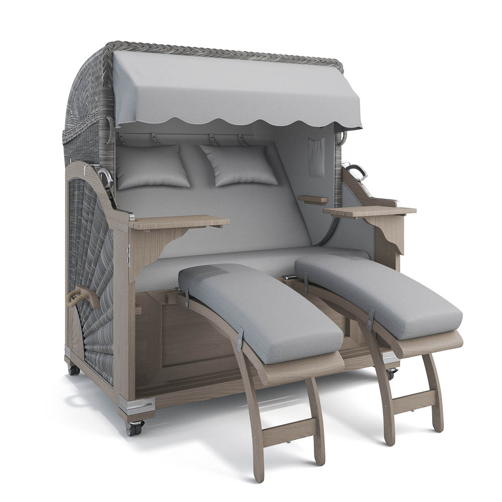 Strandkorb Kampen - Teak Vintage