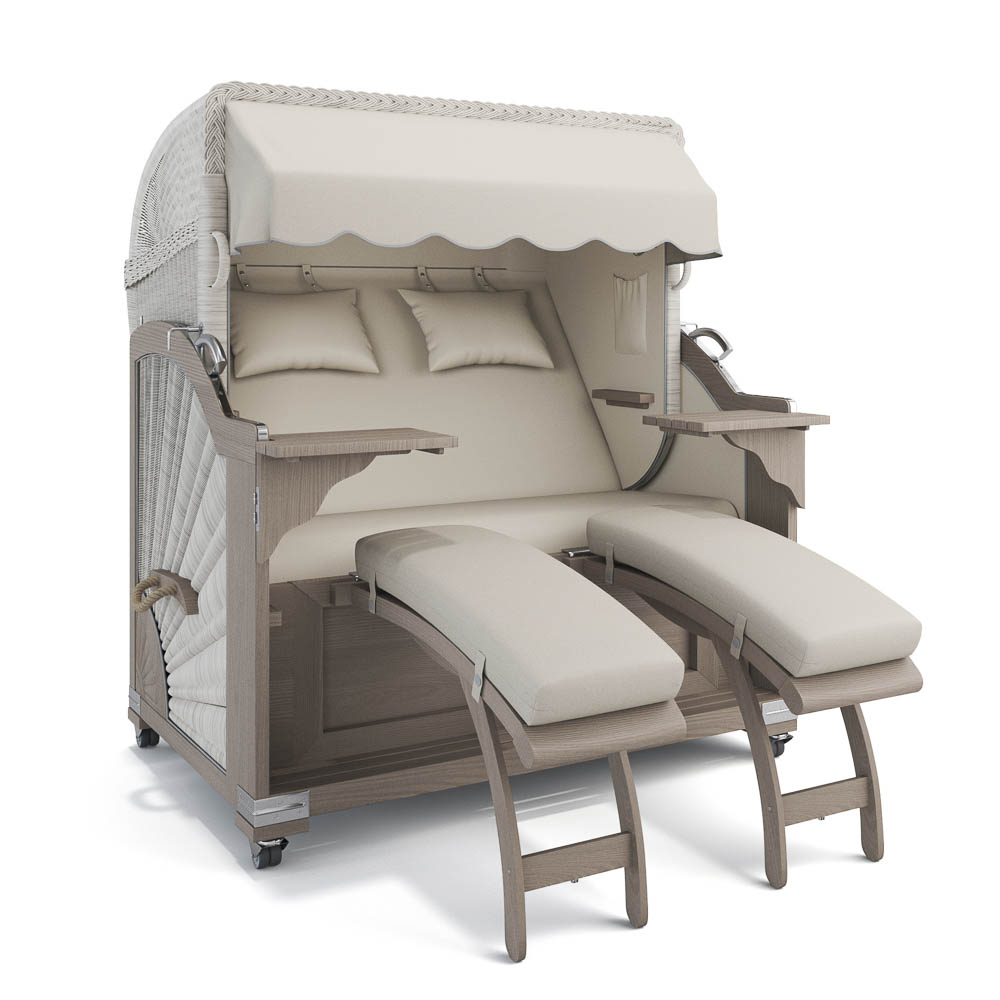 Strandkorb Kampen - Teak Vintage