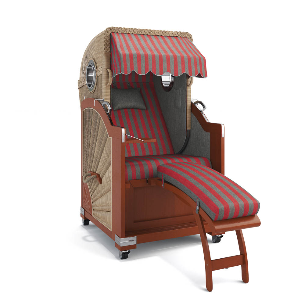 Strandkorb List - Mahagoni