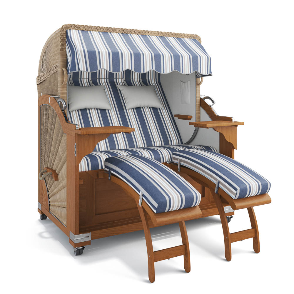 Strandkorb Kampen - Teak