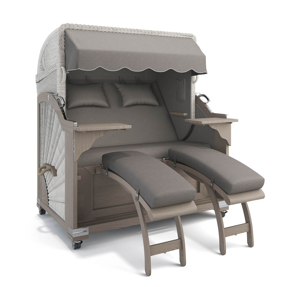 Strandkorb Kampen - Teak Vintage