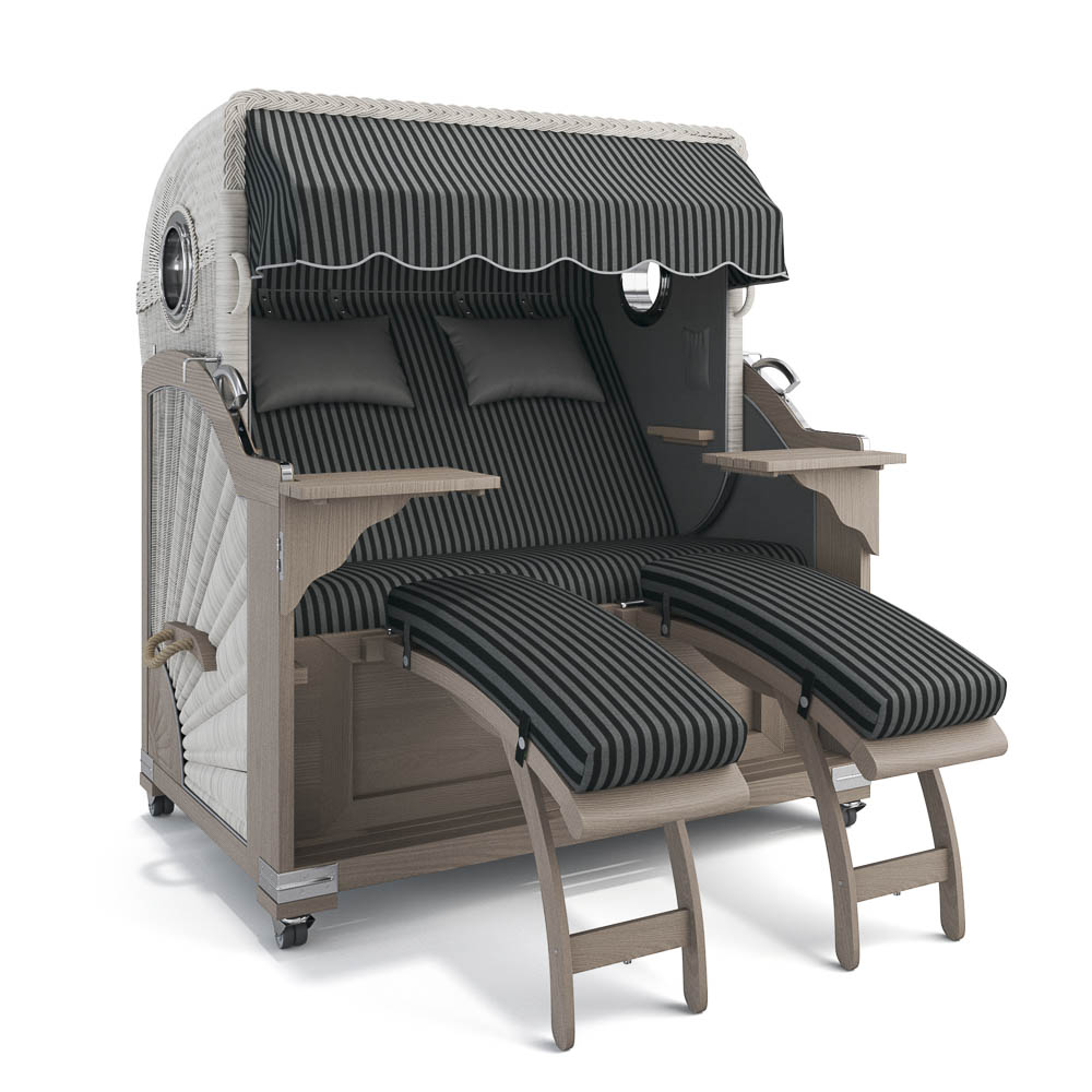 Strandkorb Kampen - Teak Vintage