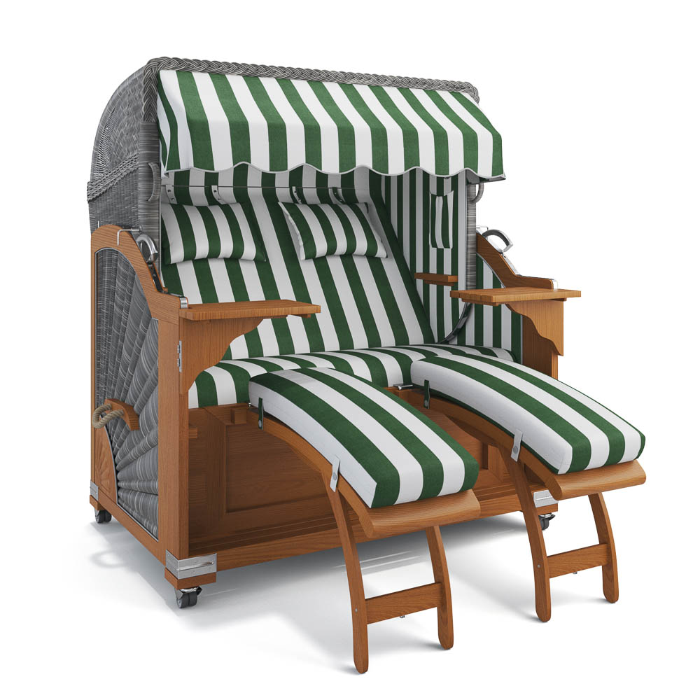 Strandkorb Kampen - Teak