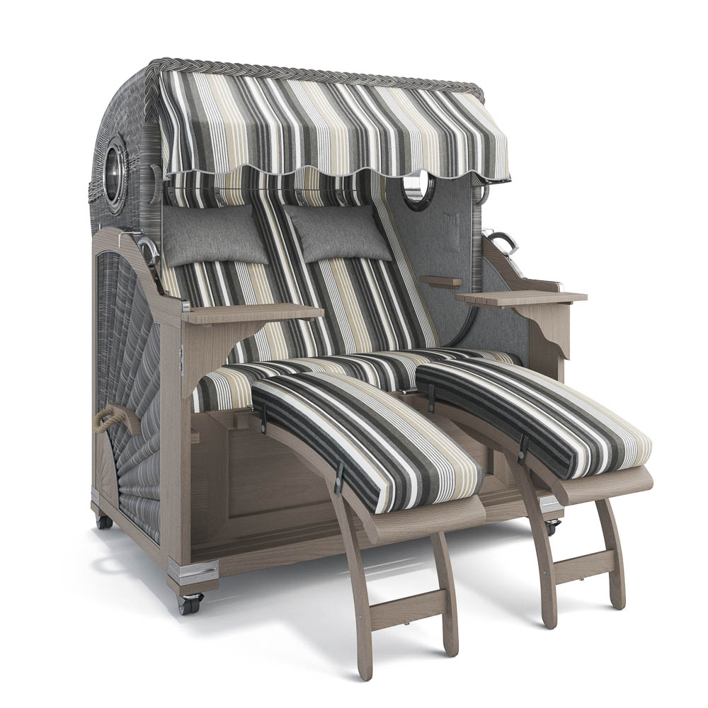 Strandkorb Kampen - Teak Vintage